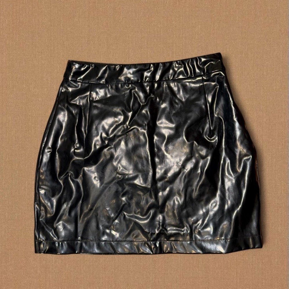 ASOS Black Faux Leather Mini Skirt | US 4 | NWT